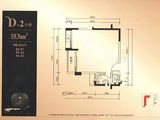 宝创红禧公馆_1室1厅1卫 建面53平米