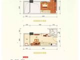 大信金马公馆_1室2厅1卫 建面34平米