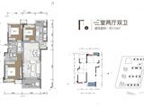 中海锦江壹号_3室2厅2卫 建面110平米