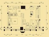 华润二十四城_1室1厅1卫 建面50平米