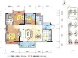 荔园新天地_3室2厅2卫 建面105平米