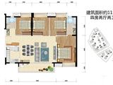 时代水岸_4室2厅2卫 建面115平米