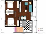 领悦国际中心_2室2厅1卫 建面80平米