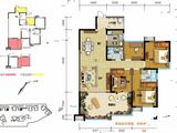 成都后花园梓桐名苑_4室2厅2卫 建面128平米