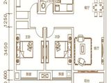 斌锋观邸_3室2厅1卫 建面88平米