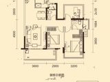 龙光玖誉湖_3室2厅2卫 建面95平米