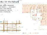 融创九棠府_16#一层商业平面布局图20-85㎡ 建面47平米