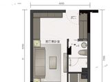 盛东江山赋_1室1厅1卫 建面36平米