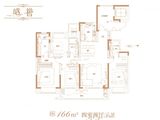 新城樾隽_4室2厅3卫 建面166平米