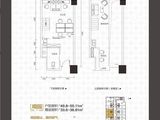 金钟国际金融中心_1室1厅1卫 建面49平米