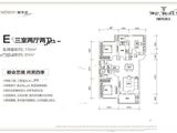 新天汉时代滨江_3室2厅2卫 建面91平米