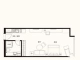 新世界名泷_1室1厅1卫 建面72平米