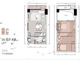 旺德府万象时代_2室2厅1卫 建面52平米