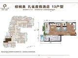 太白山棕榈泉_孔雀13户型 建面76平米