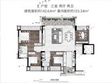 融创溪山春晓_3室2厅2卫 建面142平米