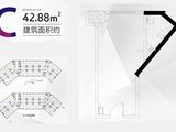 宁乡吾悦广场_1室1厅1卫 建面42平米