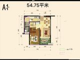 曼锦园_1室2厅1卫 建面54平米