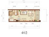 同方春江燕语_1室2厅1卫 建面48平米