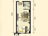 龙TOWN_1室1厅1卫 建面55平米