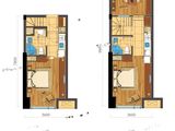 西投滨江五幸金座_2室2厅2卫 建面45平米