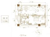 重庆ONE行政公寓_1室1厅1卫 建面106平米