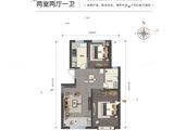 轨道城市曙光_2室2厅1卫 建面111平米