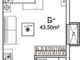 五矿万境蓝山_1室1厅1卫 建面43平米