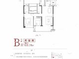 通鸿潇湘府_2室2厅2卫 建面103平米