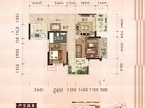 天隆江湾学府_2室2厅1卫 建面76平米