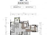 中科依云_2室2厅1卫 建面78平米