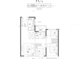 灵山湾悦府_3室2厅1卫 建面100平米