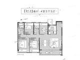 中建晴翠璟园_4室2厅2卫 建面134平米