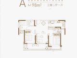 万科春华秋实西园甲第_3室2厅1卫 建面98平米