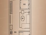 长房地铁银座_1室1厅1卫 建面45平米