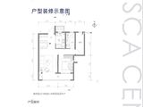 融创中心_1室2厅1卫 建面84平米