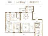 建业旭辉尊府_4室2厅3卫 建面185平米