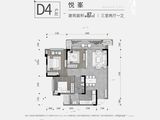 北京城建龙樾熙城_3室2厅1卫 建面87平米