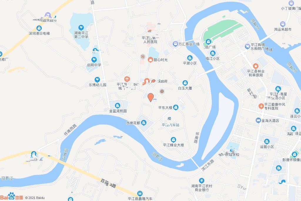 平江县富依路与依水路交汇处东北角