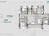 龙湖春屿江岸_4室2厅2卫 建面123平米