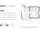 光谷中央公园_3室2厅2卫 建面125平米