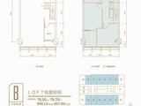 金汇国际广场_2室2厅2卫 建面78平米